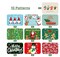 50 PCS Christmas Cookie Tins with Lid, Foil Treat Containers for Holiday Gift Giving and Food Storage -
